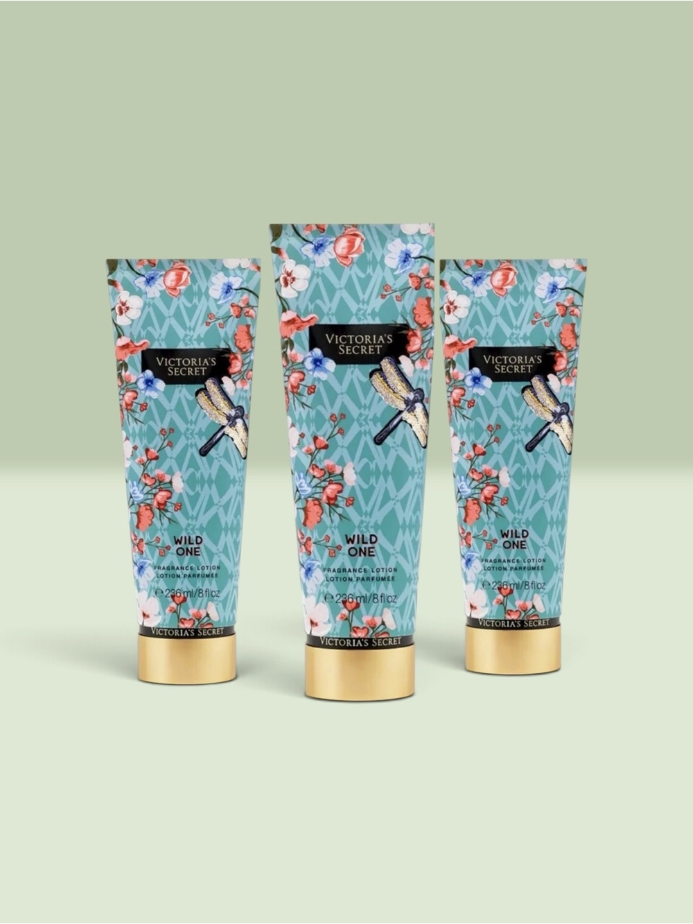 Victoria's Secret WILD ONE Fragrance Lotion ~ 8 fl.oz. ( Lot of 3 )